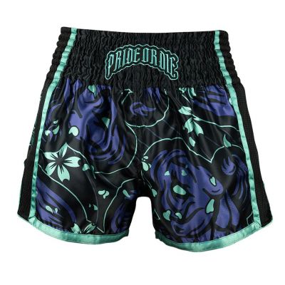 Pride Or Die Survival Of The Fittest Muay Thai Short Negro-Morado