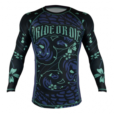 Pride Or Die Survival Of The Fittest Rashguard L/S Negro-Morado