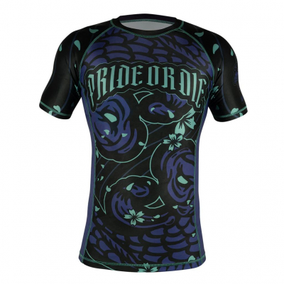 Pride Or Die Survival Of The Fittest Rashguard S/S Nero-Viola