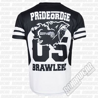 Pride Or Die T-shirt Mesh Brawlerz AllSports Noir-Blanc