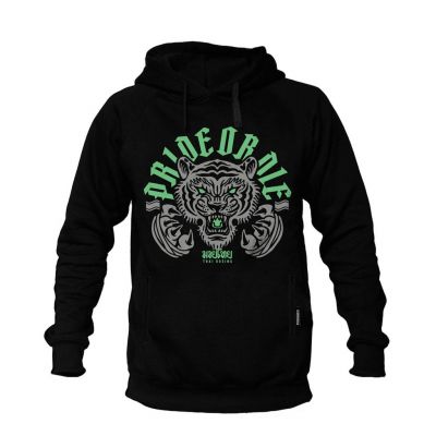 Pride Or Die Thai Boxing Hoodie Svart-Grön