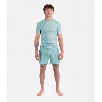 Progress Jiu Jitsu Academy + Rashguard Mint Celeste-Branco