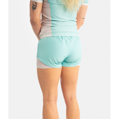 Progress Jiu Jitsu Academy+ Women Hybrid Shorts Mint Celeste-Bianco