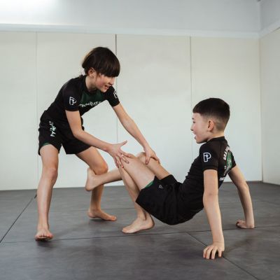 Progress Jiu Jitsu Kids Bengal Hybrid Shorts Black-Green