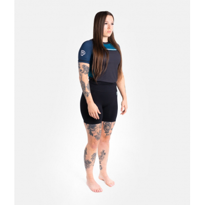 Progress Jiu Jitsu Ladies Sugar Skull Rashguard Black-Blue