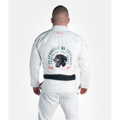 Progress Jiu Jitsu The Panther Gi Bianco