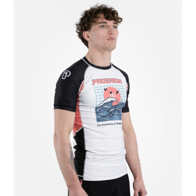 Progress Jiu Jitsu Unknown Great Wave Rashguard Bianco