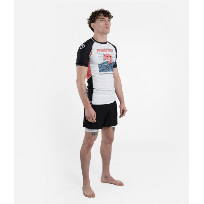 Progress Jiu Jitsu Unknown Great Wave Rashguard Branco