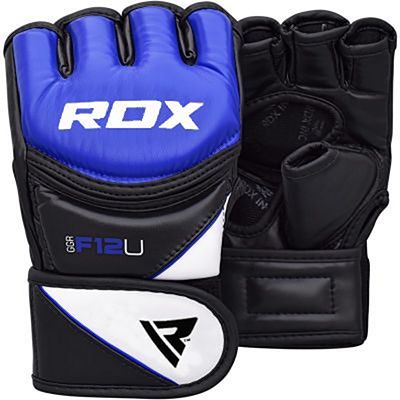 RDX Guantes Entrenamiento MMA Cuero Sintetico Nuevo Azul