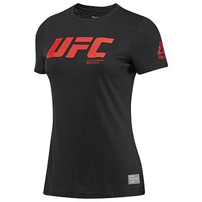 Camiseta Reebok UFC mujer | Ultimate Fan Logo Negro