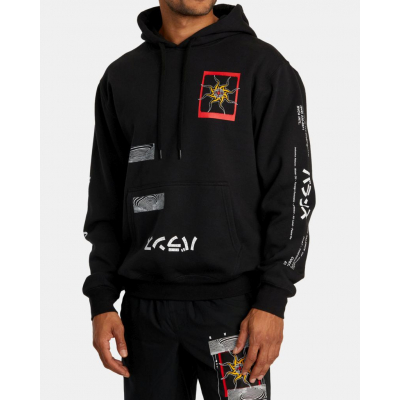 RVCA Black Sun Hoodie Fekete