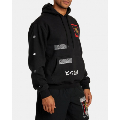 RVCA Black Sun Hoodie Fekete