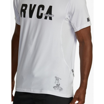 RVCA Luke P Vent T-shirt White-Black
