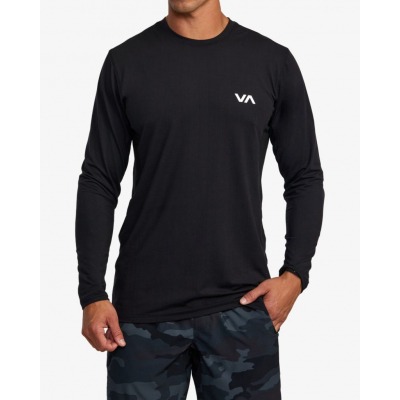 RVCA Sport Vent L/S Negro-Blanco