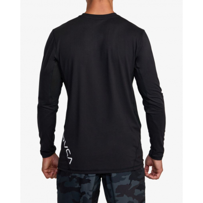 RVCA Sport Vent L/S Negro-Blanco