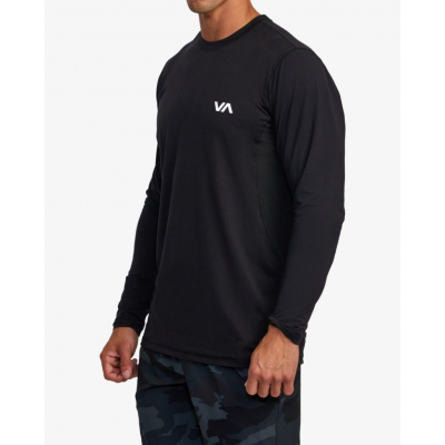 RVCA Sport Vent L/S Negro-Blanco