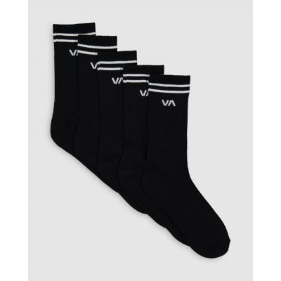 RVCA Union - Pack De Cinco Calcetines Unisex Negro