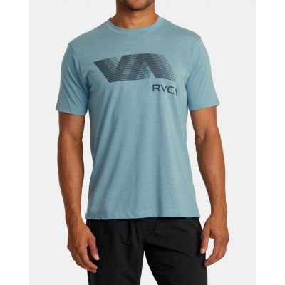 RVCA VA Sport Blur T-shirt Light Blue