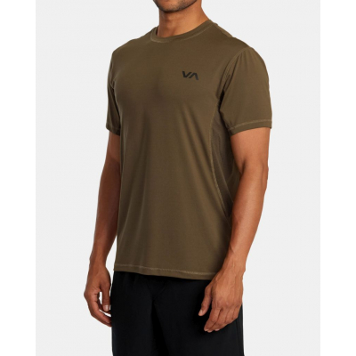 RVCA VA Sport Vent Top T-Shirt Brun