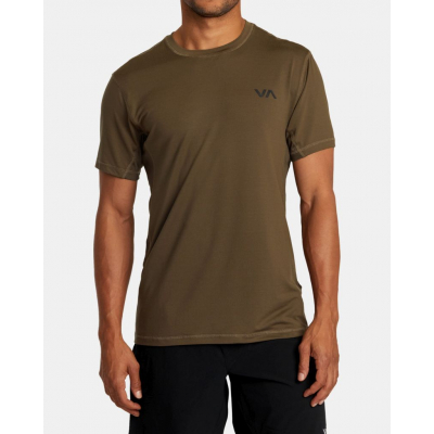 RVCA VA Sport Vent Top T-Shirt Marron