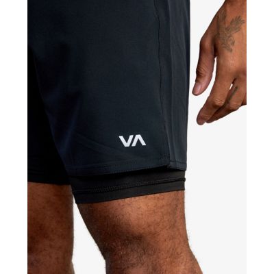 RVCA VA Sport Yogger 17 Short Svart