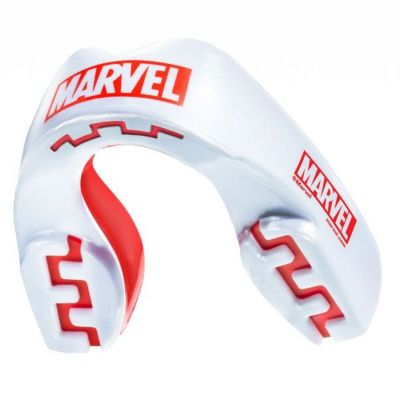 SafeJawz Marvel Logo Mouthguard Branco-Vermelho