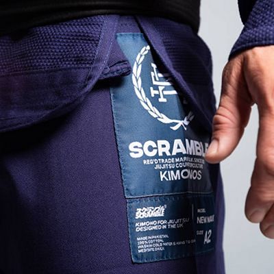 Scramble New Wave Jiu Jitsu Kimono Azul Marino