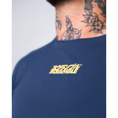 Scramble Shinobi Compression Top S/L Navy Blu