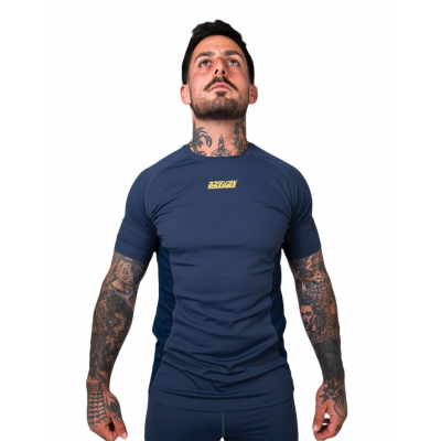 Scramble Shinobi Compression Top S/L Navy Blu