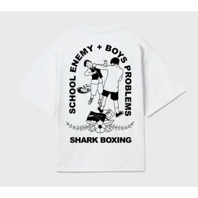 Shark Boxing Boxing Boys Club T-Shirt Blanco