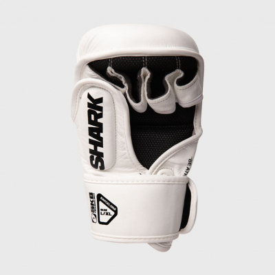 Shark Boxing Guantilla MMA Pro Combat Blanc-Noir