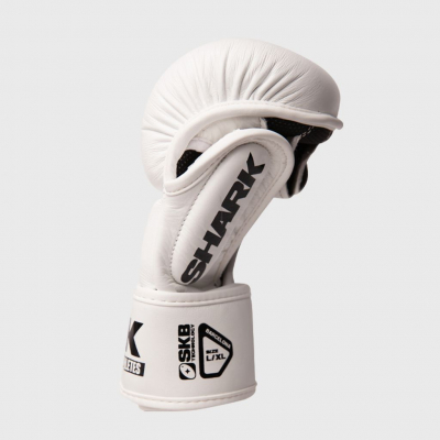 Shark Boxing Guantilla MMA Pro Combat Blanc-Noir