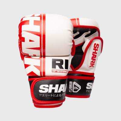 Shark Boxing Guantilla MMA R1 Bianco-Rosso