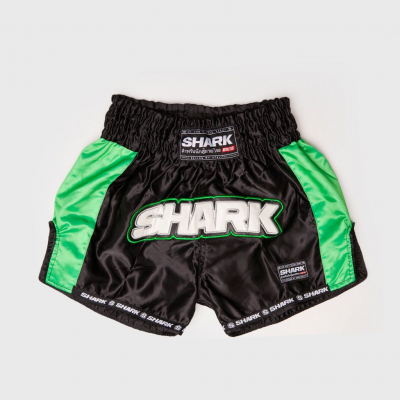 Shark Boxing Rainbow Short Muay Thai Preto-Verde