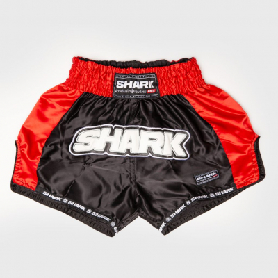 Shark Boxing Rainbow Short Muay Thai Schwarz-Rot