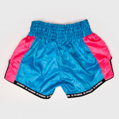 Shark Boxing Rainbow Short Muay Thai Azul-Rosa