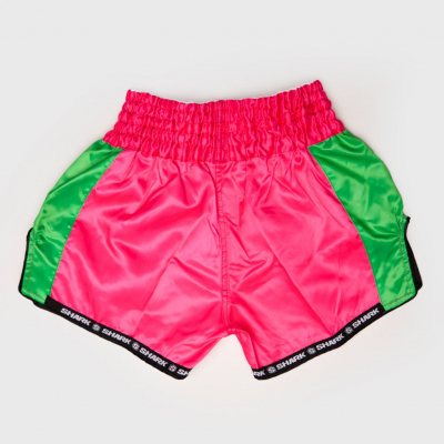 Shark Boxing Rainbow Short Muay Thai Ròzsaszìn-Zöld