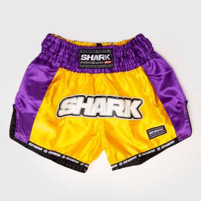 Shark Boxing Rainbow Short Muay Thai Amarillo-Morado