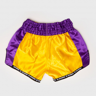 Shark Boxing Rainbow Short Muay Thai Giallo-Viola