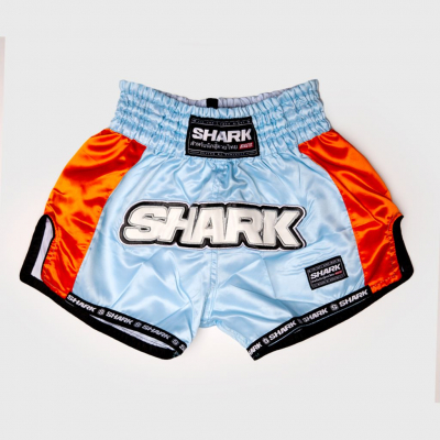 Shark Boxing Short Muay Thai Mc Laren Blue-Orange