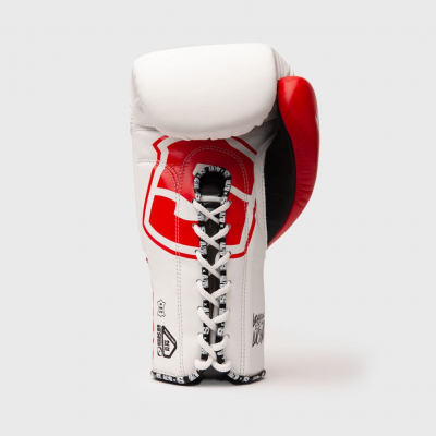 Shark Boxing X 4Life Lace Boxing Glove Bianco-Rosso