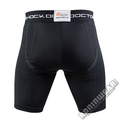 ShockDoctor Conjunto Shorts Compresion y Coquilla Bioflex