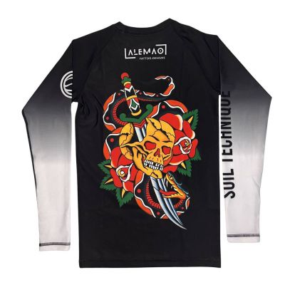 Soiltechnique Rashguard Alemao Tattoo Artist Schwarz-weiß