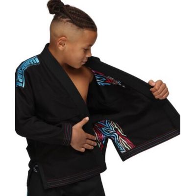 Tatami Kids Recharge Gi Negro-Celeste