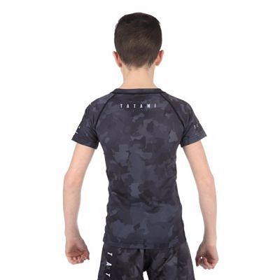 Tatami Kids Stealth SS Rashguard Negro