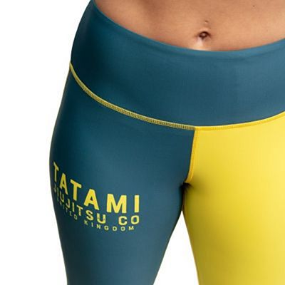 Tatami Ladies Supply Co Navy Grappling Legging Azul Marino-Amarillo