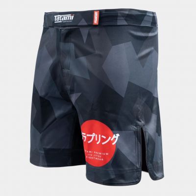 Tatami Onyx Camo Grappling Shorts Black