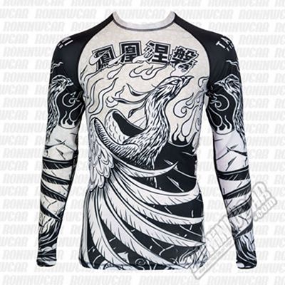 Tatami Phoenix Rising Rashguard Blanco-Negro