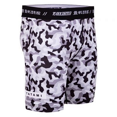 Tatami Rival White & Camo VT Shorts White-Camo