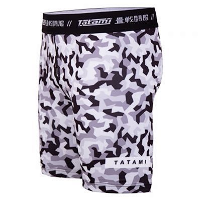 Tatami Rival White & Camo VT Shorts White-Camo